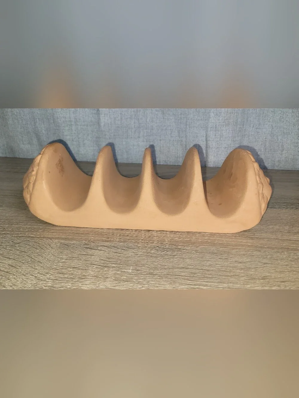Bentson-West Terracotta Sun Accent Taco Holder Natural Terra Cotta Vintage